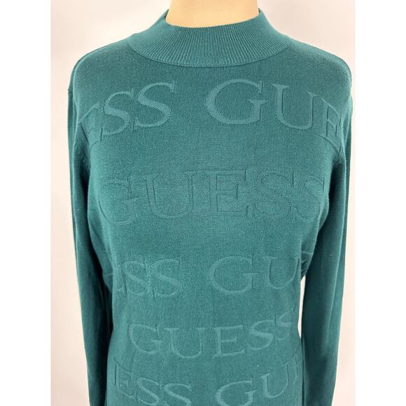 NWT Guess Size XL Wendy Sweater Dress Green - Picture 4 of 12